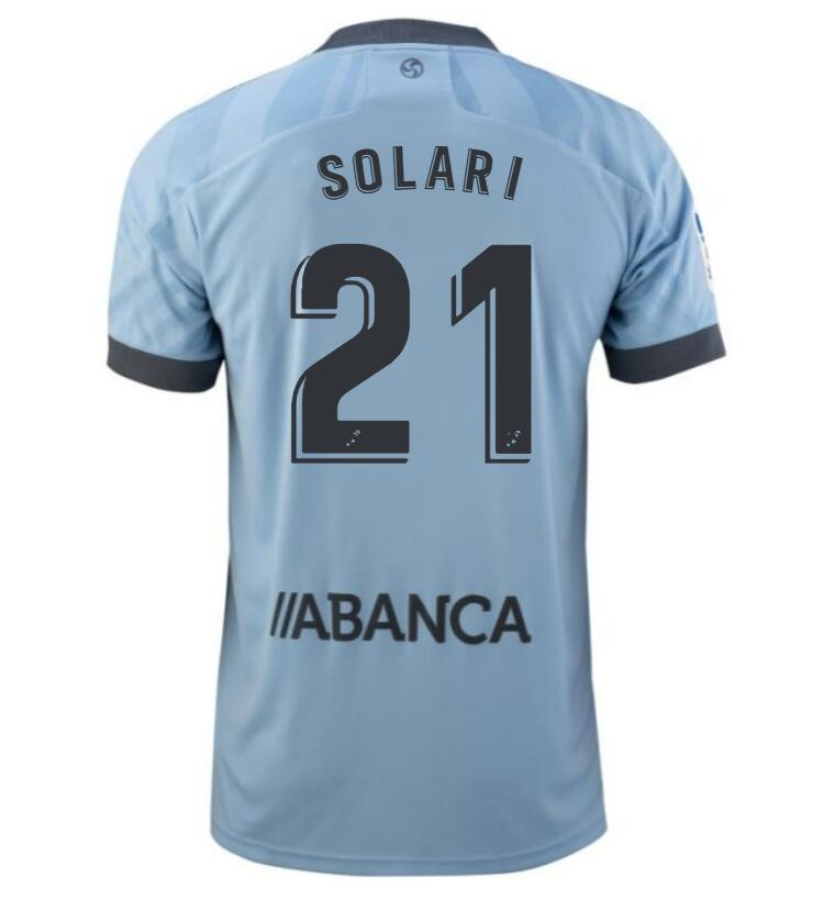 2021/22 Celta de Vigo Home Kit Soccer Jersey with Augusto Solari 21 printing